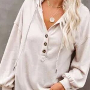 Soft surroundings Cream white color pullover size m